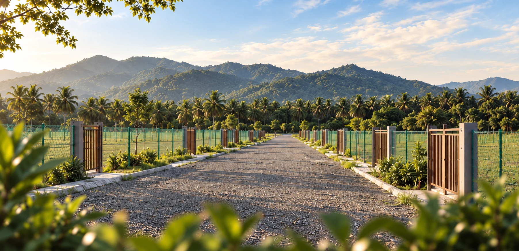 Visual konsep AI Damai Suria — bukan gambar sebenar projek.